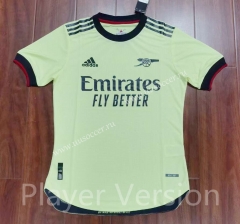 Player version 2021-2022 Arsenal Away Yellow Thailand Soccer Jersey AAA-807