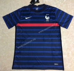 (S-4XL)2021-2022 France Home Blue Thailand Soccer Jersey AAA