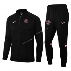 2021-22 Paris SG Black Soccer Jacket Uniform-411