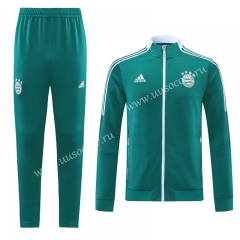 2021-2022 Bayern München Green With WebbingSoccer Jacket Uniform-LH