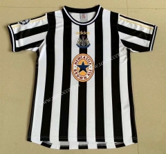 1998 Retro Version Newcastle United Home Black&White Thailand Soccer Jersey AAA-AY