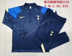 2021-2022 Tottenham Hotspur Royal Blue Thailand Soccer Tracksuit Uniform-815