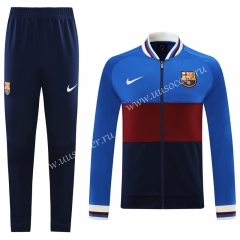 Player version 2021-2022 Barcelona CaiBlue Thailand Jacket Uniform-LH