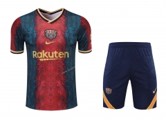 2021-2022 Barcelona Blue &Golden Thailand Training Soccer Uniform-418
