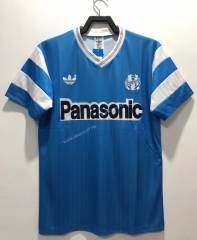 1990 Retro Version Olympique de Marseille Away Blue Thailand Soccer Jersey AAA-811