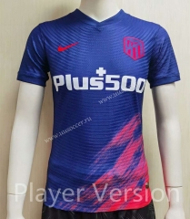 Player Version 2021-2022 Atletico Madrid Away Blue Thailand Soccer Jersey-807