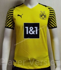 Player version  2021-2022 Borussia Dortmund Home Yellow Thailand Soccer Jersey AAA-807