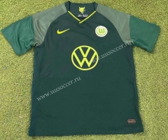 2021-2022 VfL Wolfsburg Away Green Thailand Soccer Jersey AAA-503