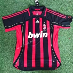2006 -07 Retro Version AC Milan Home  Red&Black Thailand Soccer Jersey AAA-503