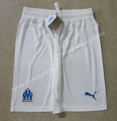 2021-2022 Olympique Marseille Home White Thailand Soccer Shorts