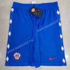 2021-2022 Chile Home Blue Thailand Soccer Shorts