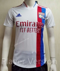 Player Version 2021-2022 Olympique Lyonnais Home White Thailand Soccer Jersey AAA-807