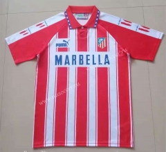 94-95 Retro Version Atletico Madrid Home Red & White Thailand Soccer Jersey-HR