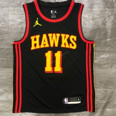 2021Season  NBA Atlanta Hawks JORDAN theme limited edition Black #11 Jersey-311