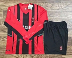 2021-2022ac milan home red  LS Thailand Soccer Jersey-709