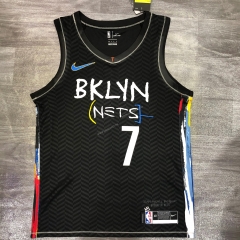 2021City Edition  NBA Brooder Jeklyn Nets Black （Graffiti）#7  -311
