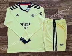 2021-2022 Arsenal Away Yellow LS Thailand Soccer Jersey-709