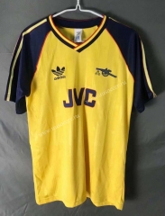 Retro Version 88-91 Arsenal Yellow Thailand Soccer Jersey AAA-7T