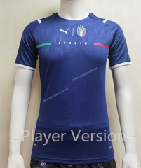 Player version 2021-2022 Italy Home Blue Thailand Soccer Jersey AAA-807