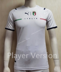 Player version 2021-2022 Italy Away White Thailand Soccer Jersey AAA-807