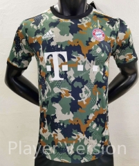 Player  Version 2021-2022 Bayern München Camouflage Green Thailand Soccer Jersey AAA