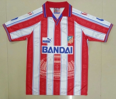 96-97 Retro Version Atletico Madrid Home Red & White Thailand Soccer Jersey-HR
