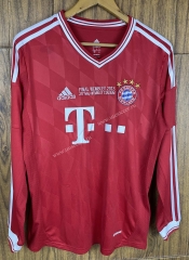 13-14 UEFA Champions League  Bayern München Red Thailand LS Soccer Jersey AAA-SL