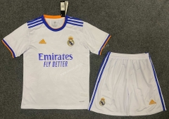 2021-2022 Real Madrid Home  White Soccer Uniform-GB