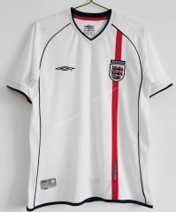 00-01 England  Home White Thailand Soccer Jersey AAA-c1046