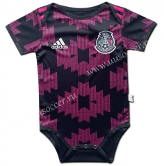 2021-2022 Mexico Home Black&Pink Baby Soccer Uniform-CS（Logo on the left）