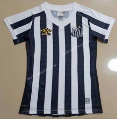 2021-2022 Santos FC Home Black&White Thailand Female Soccer Jersey AAA-908