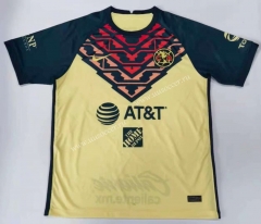 2021-2022 Club America Home Yellow Thailand Soccer Jersey AAA-912