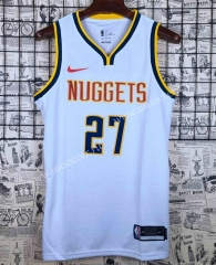 NBA Denver Nuggets White  #27 Jersey-609