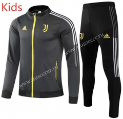 2021-2022 Juventus FC Black Kids/Youth Soccer Jacket -LH
