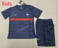 2021-2022 France Home Blue Kid/Youth Soccer Uniform-507