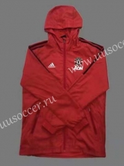 2021-2022 Manchester United Red Wind Coat With Hat-GDP