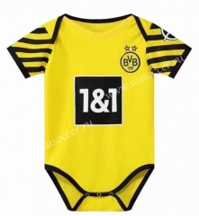 2021-2022 Borussia Dortmund Home Yellow Baby Soccer Uniform-CS