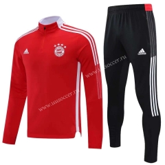 2021-2022 Bayern München Red Thailand Tracksuit Uniform-CS