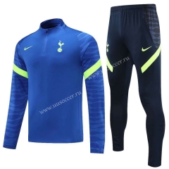 2021-2022 Tottenham Hotspur  Blue Thailand Soccer Tracksuit Uniform-cs