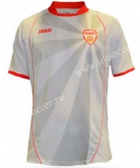2021-2022 North Macedonia Away White Thailand Soccer Jersey AAA-503