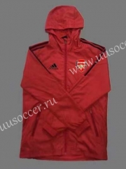 2021-2022 Arsenal Red Wind Coat  With Hat-GDP