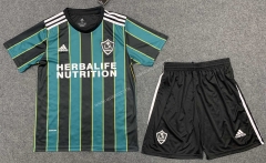 2021-2022 Los Angeles Galaxy Away Black & Green Soccer Uniform-gb