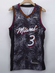 Jordan NBA Miami Heat Gray #3 Jersey