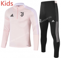 2021-2022 Juventus Pink Kids/Youth Soccer Tracksuit-GDP