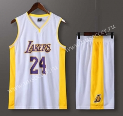 Lakers NBA White #24 Jersey-613