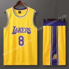 Lakers NBA Yellow #8 Jersey-613