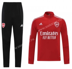 2021-2022 Arsenal  Red Thailand Soccer Tracksuit Uniform-LH