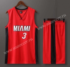 Miami Heat NBA Red  #3 Jersey-613
