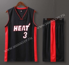 Miami Heat NBA Black  #3 Jersey-613