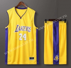 Lakers NBA Yellow #24 Jersey-613
